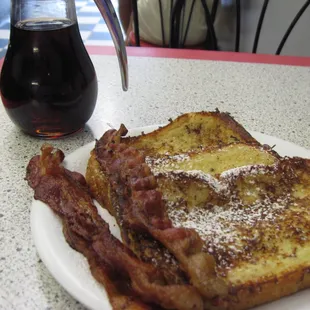 french toast and bacon