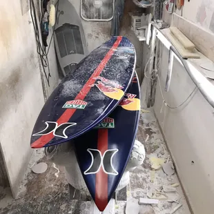 Kai Lenny's board for repair