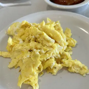 Scramble eggs n sausage