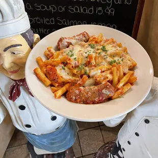 Baked ziti with sausage