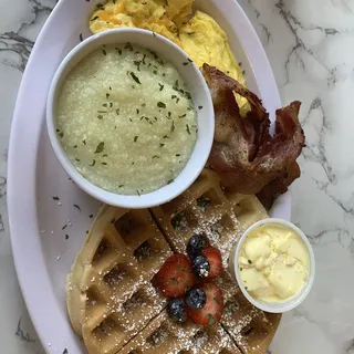 Waffle Platter Brunch