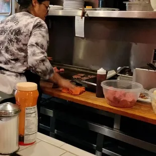 sushi and sashimi, interior