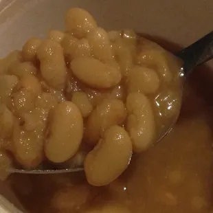 White beans from the Crossroads Trio, very good and not from a can.