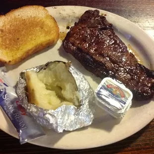 NY Strip (10 oz) they don't have it on the menu though. Tasty and tender.