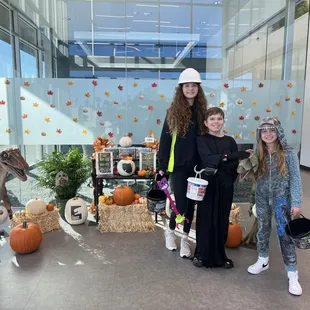 Thank you to our tour guide Godzilla for the trick or treat . The kids had a blast.