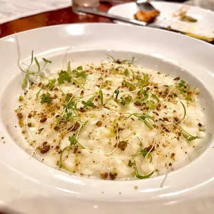 a plate of food on a table