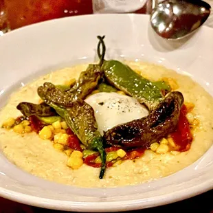 a plate of food on a table