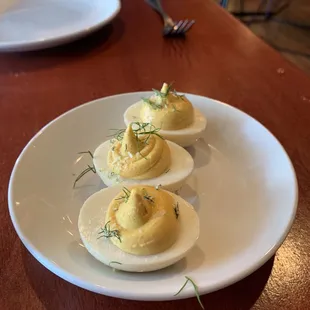 Caesar Deviled Eggs