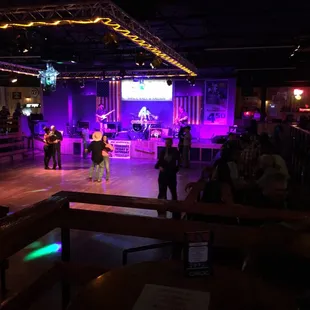 The dance floor at The Dirty Bourbon.