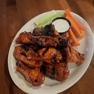 Honey hot wings