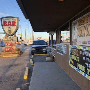 a car parked on the side of the road