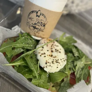 Rose tracinno with avocado toast