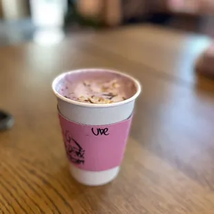 Ube latte