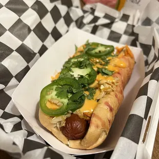 Kimchi on a Vegan Dog