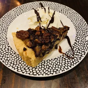 Chocolate bourbon pecan pie