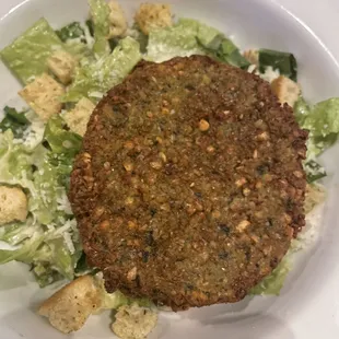 Caesar Salad with Falafel