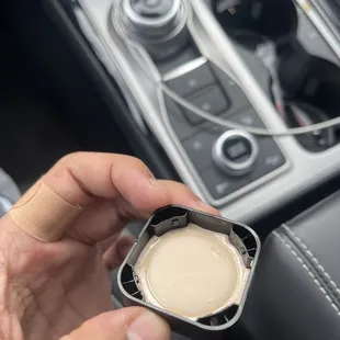 Clearly wet with sauce from the concentrate.