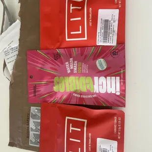 Gummies &amp; cannabis flower.