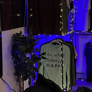 a t - shirt on display