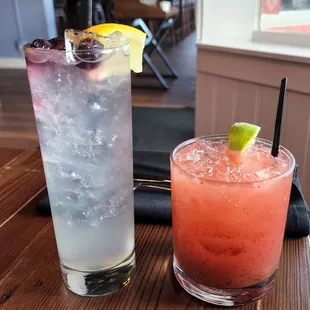 Coctails: Blueberry Lemonade and Strawberry Smash