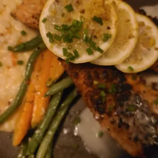 Pistachio crusted trout