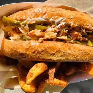 Salmon Cheesesteak