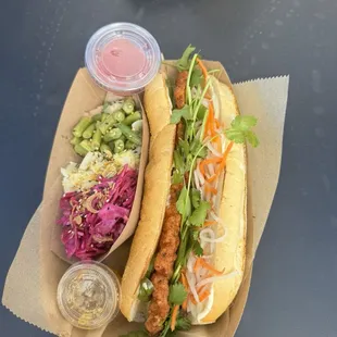Shrimp Banh Mi w/pickled veggies
