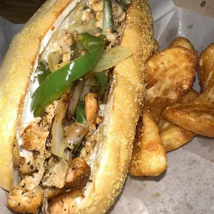 Another view - Salmon Seafood Cheesesteak