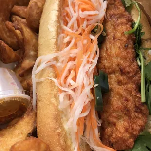 Shrimp banh mi