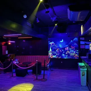 Parlor black light backdrop