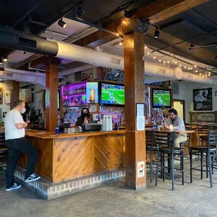 Great place to watch a game 7 big screen TVs