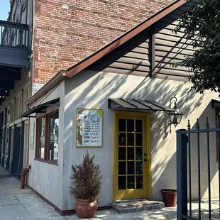 Outside entrance to the Coffee Bar