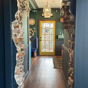 Coffee bar entrance from inside the restaurant