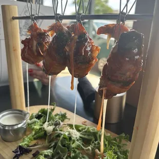 Bacon wrapped shrimp