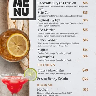 Cocktails Menu