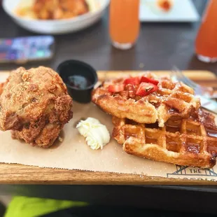 Chicken and waffles