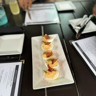 Maple Bacon Deviled Eggs