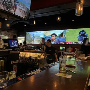 people sitting at the bar