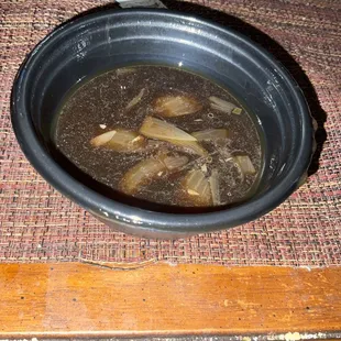 Thanks for the 1/2 cup of $6 Busted Knuckle French Onion Soup (Cup)