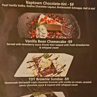 desserts