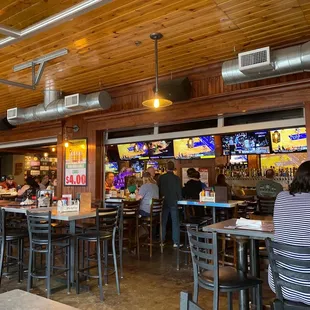 Interior of the patio area of the bar
