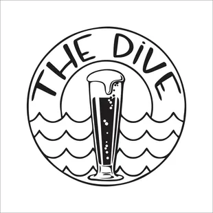 a glass of beer in a circle