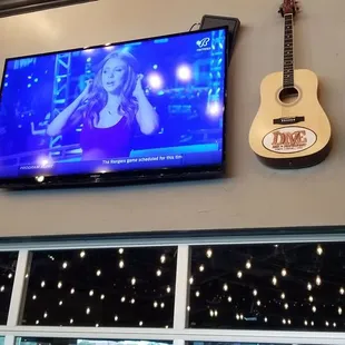 a flat screen tv mounted on the wall