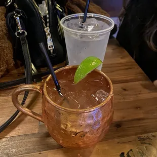 Prickly pear Moscow mule