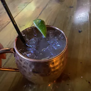 Cucumber Moscow mule