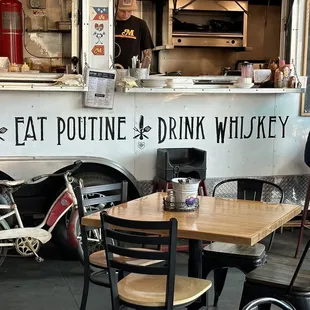 Kitchen inside is really a good truck.