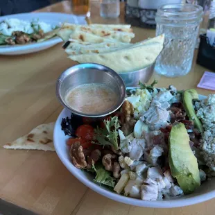 Cobb Salad and flatbread