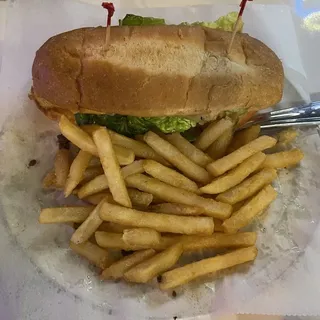 BLACKENED SHRIMP PO BOY