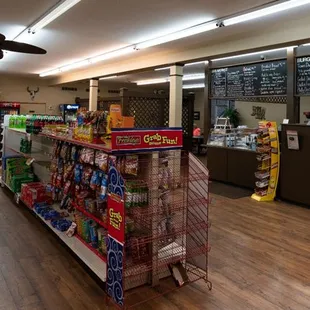 the inside of the store