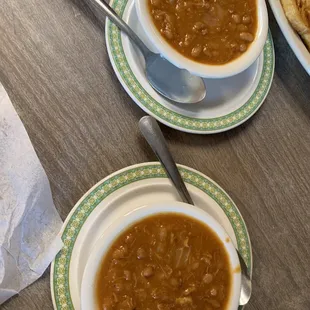 Baked beans - not good at all.